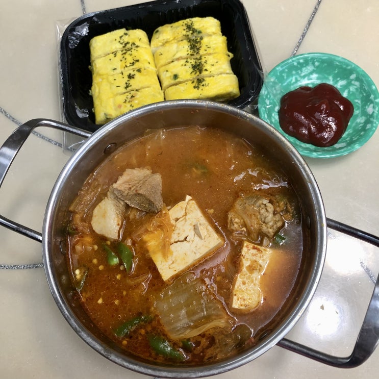  송도 배달 맛집 듬박이김치찌개 추천해요