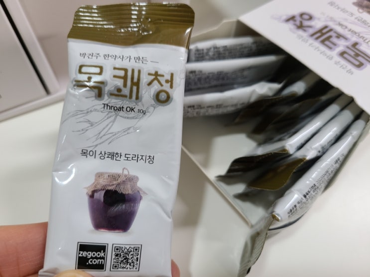  기침 목감기 도라지청 목쾌청으로 관리 선물