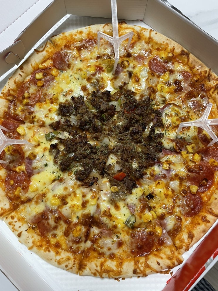  [빽보이피자-신불당점] 울트라 빽보이 피자 먹어보기- 배달의 민족 픽업