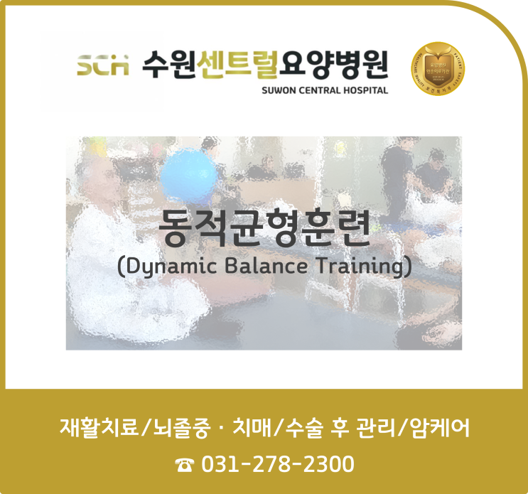  수원요양병원 중점 재활 프로그램, 재활과 요양을 동시에!! : 재활프로그램- Dynamic Balance Training (동적균형훈련)