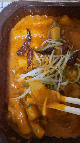 삼첩분식 마라로제 떡볶이, 바질크림리조또 후기
