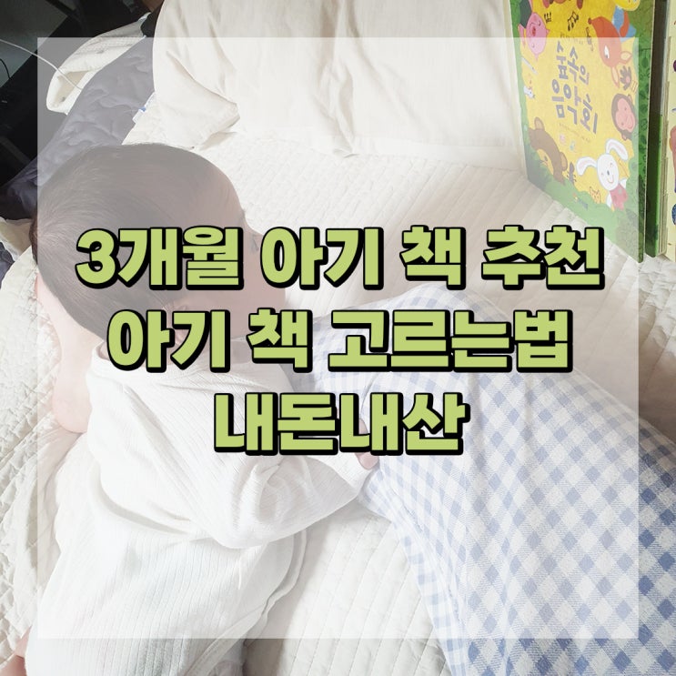  3개월 아기 책 추천, 책 고르는법 (내돈내산)