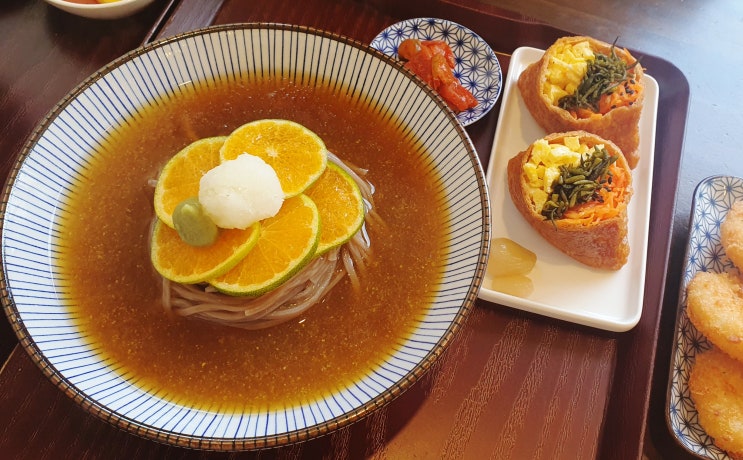  제주 도토리키친 제주공항 근처 청귤소바 맛집