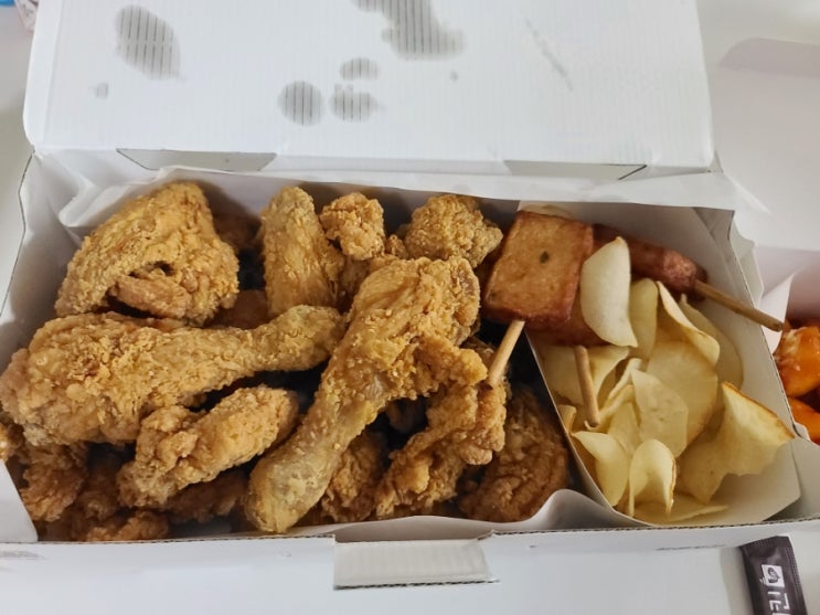  진주 충무공동 맛집 바른치킨 포장해서 먹었어요.