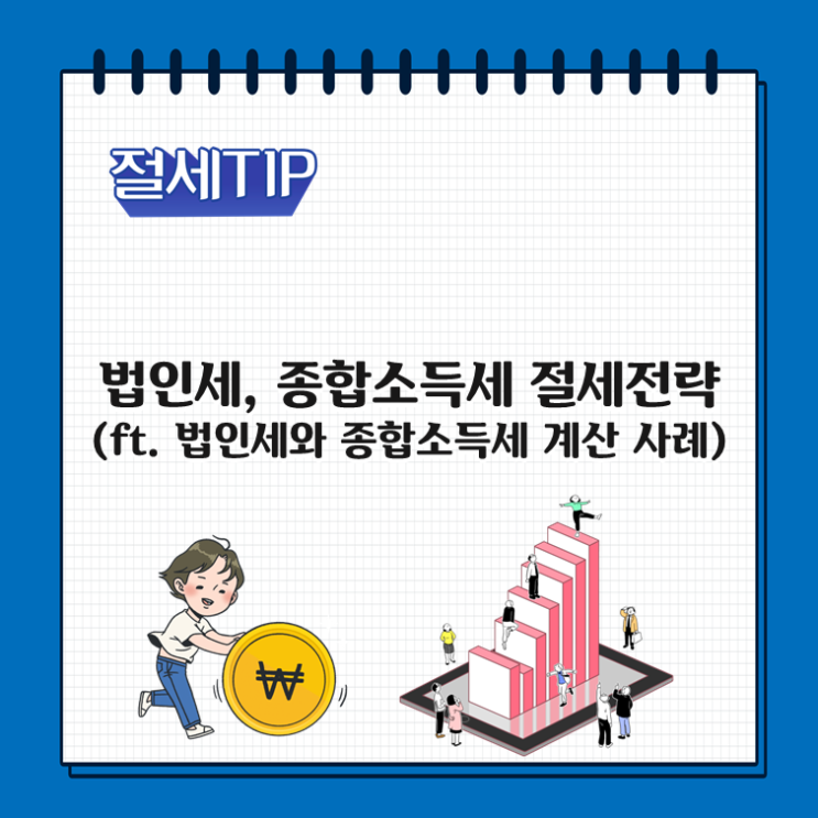  법인세, 종합소득세 절세전략(ft.법인세, 종합소득세 계산사례)