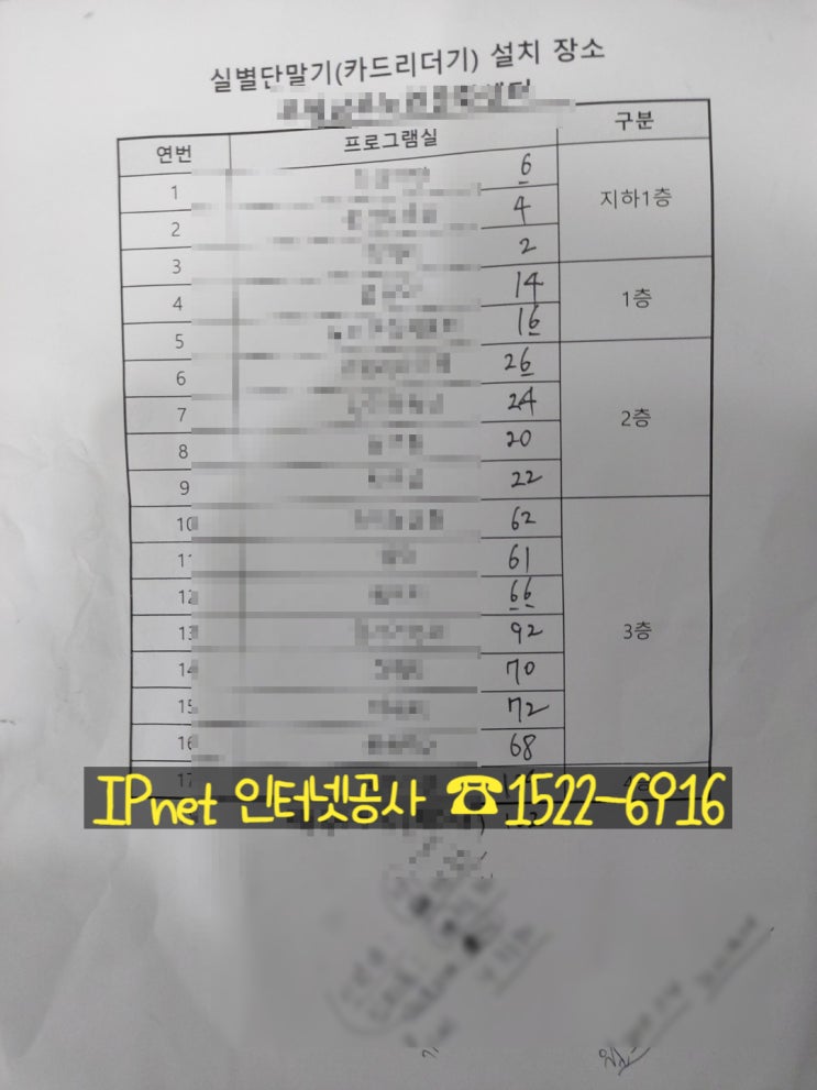  네트워크기기 설치, 다회선 랜선공사 하루에 처리해주는 업체!