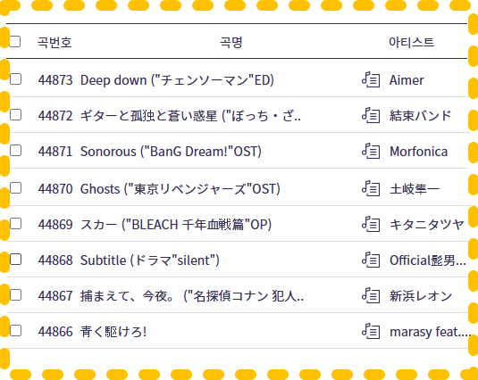금영 노래방 2023년 3월 1차 일본곡 최신곡입니다~~! 금영 노래방 2023년 3월 1차 일본곡 최신곡입니다~~!