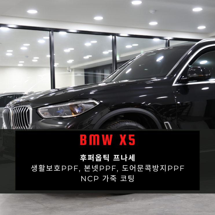 전체 후퍼옵틱 프나세 시공한 BMW X5 시공기