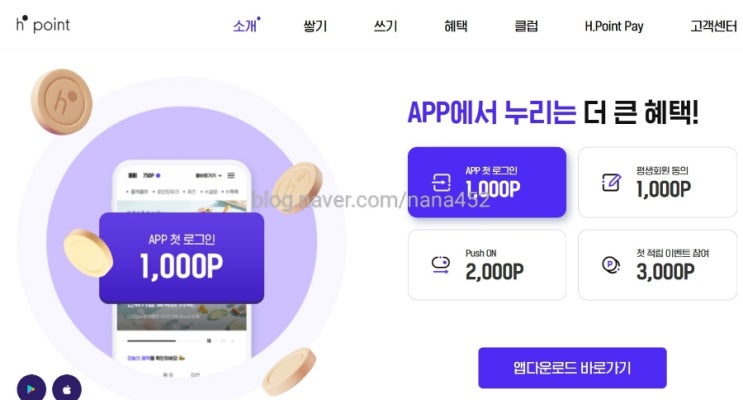  [상생로그] 현대백화점 h.point 추천인 코드 10868455 적립금 받는 법 (feat. 현대백화점 무료음료 받는 꿀팁)