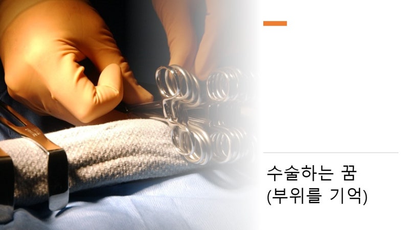 수술하는 꿈 어느 부위를 수술했는지 기억
