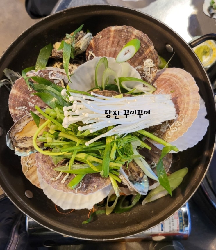  당진 꾸이꾸이. 도다리세꼬시. 가리비찜.
