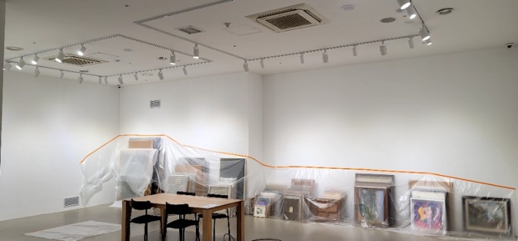 삼성동 미술관,갤러리(전시장) 인테리어 LG 휘센 에어컨 커버교체,에어컨분해청소