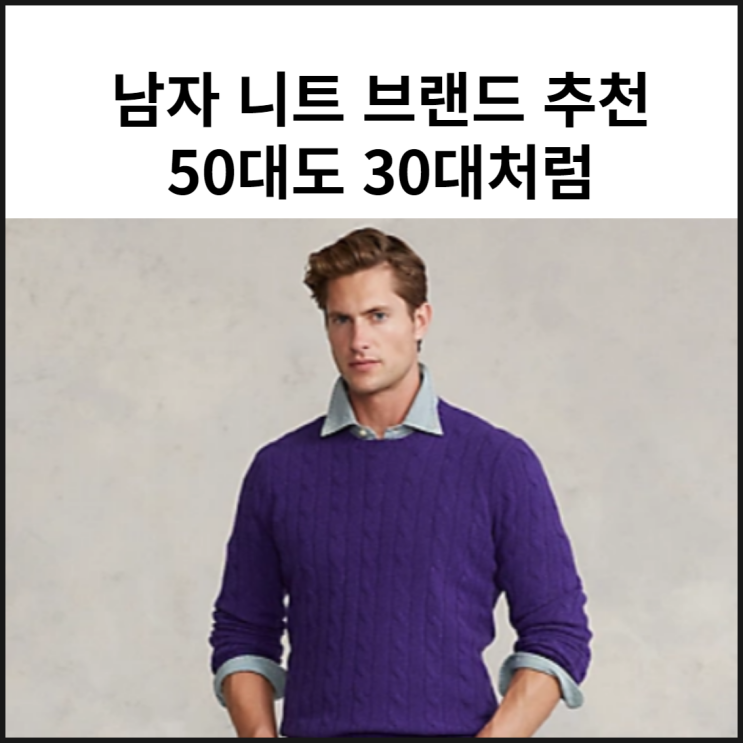  남자 니트 브랜드 (폴로 빈폴 헤지스) 추천 50대도 30대처럼