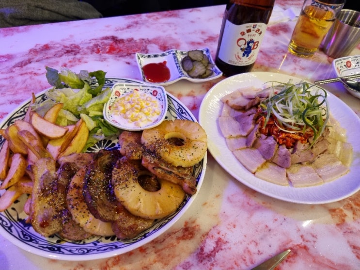  [광명시철산동맛집] 철산역 "오비베어철산점" 맥주3병에 9,ooo원! 신나고 분위기좋은 안주맛집~가성비술집추천