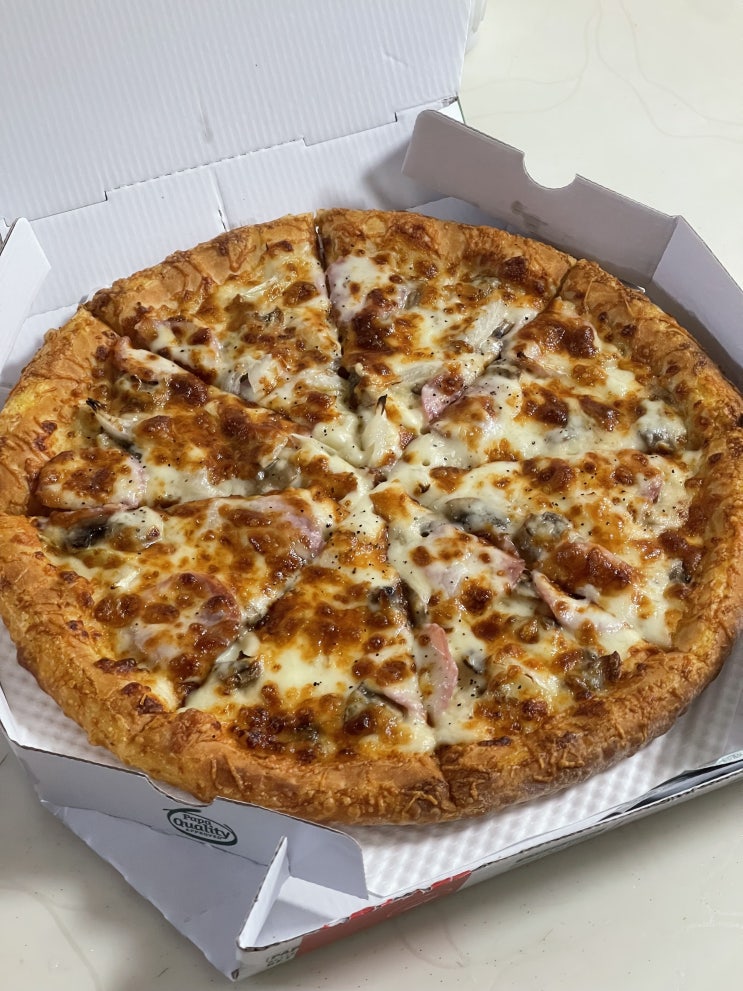  파파존스 산본점 : 찐 산본피자맛집. 신메뉴 햄머쉬룸식스치즈피자 영접!