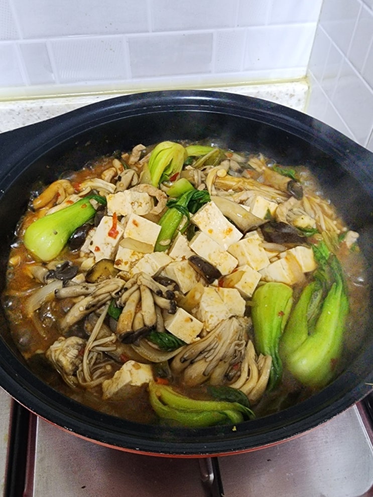  야채가득 마파두부 만들기
