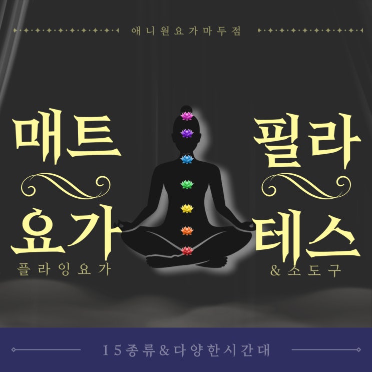  백석 플라잉 요가 필라테스 한장의 회원권으로 15종류