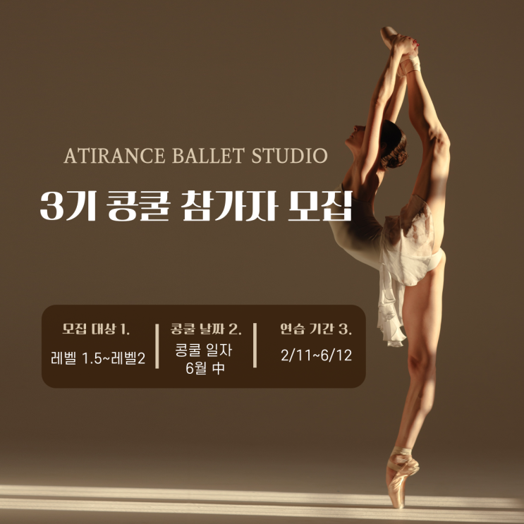  안양발레:: 상반기 콩쿨 3기 모집
