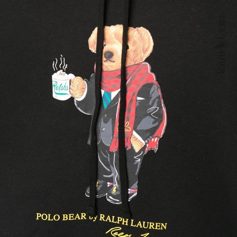 폴로랄프로렌 23SS POLO BEAR 그래픽 후드 티셔츠 BK