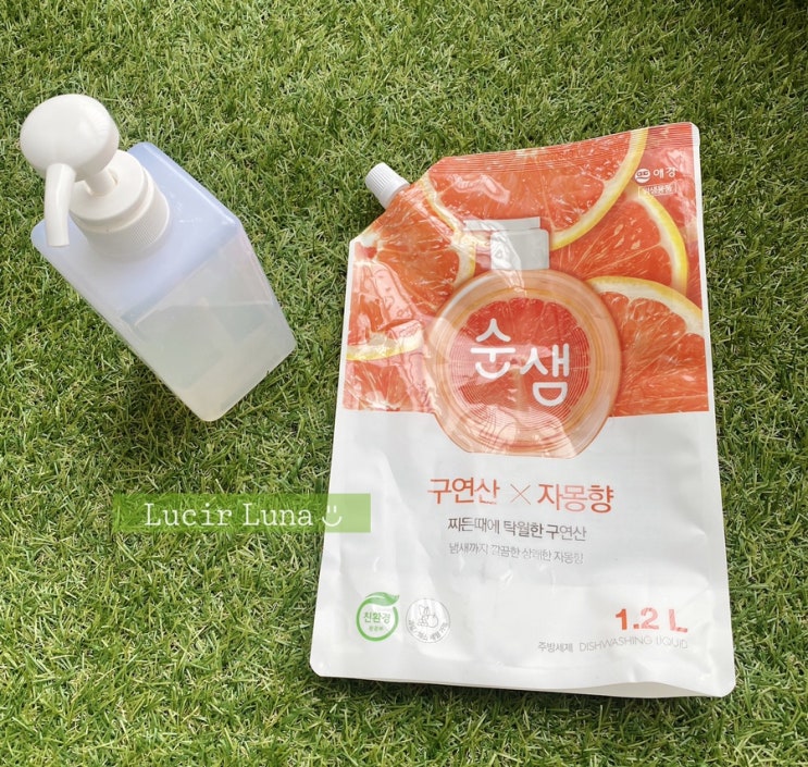 내돈내산 순샘 주방 세제 구연산 X 자몽 향 _ 친환경 주방 세제 내돈내산 순샘 주방 세제 구연산 X 자몽 향 _ 친환경 주방 세제