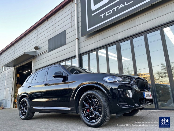  BMW X3 신차 19인치 블랙유광 휠도색