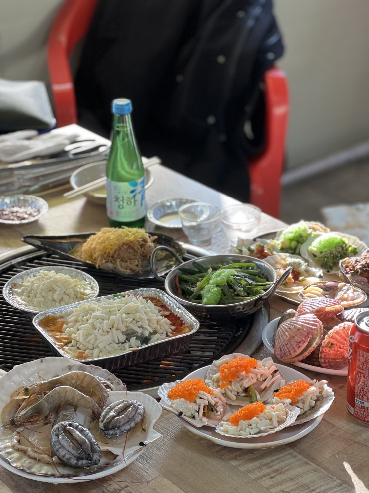  을왕리맛집, 아주 오래된 단골집 을왕리 행운조개구이 칼국수
