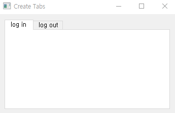  Python Qt Tab 생성하기