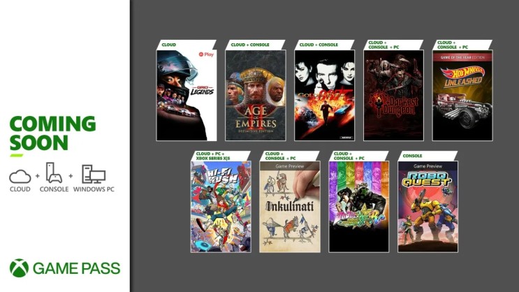 XBOX 게임패스 2023년 1월 2차, 2월 게임 리스트 공개