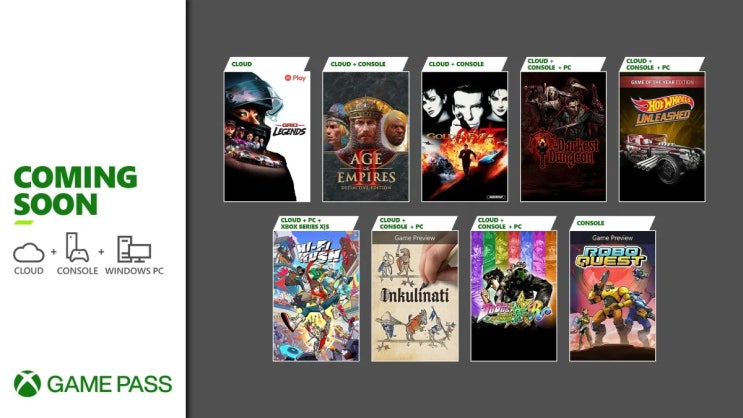  XBOX 게임패스 2023년 1월 2차, 2월 게임 리스트 공개
