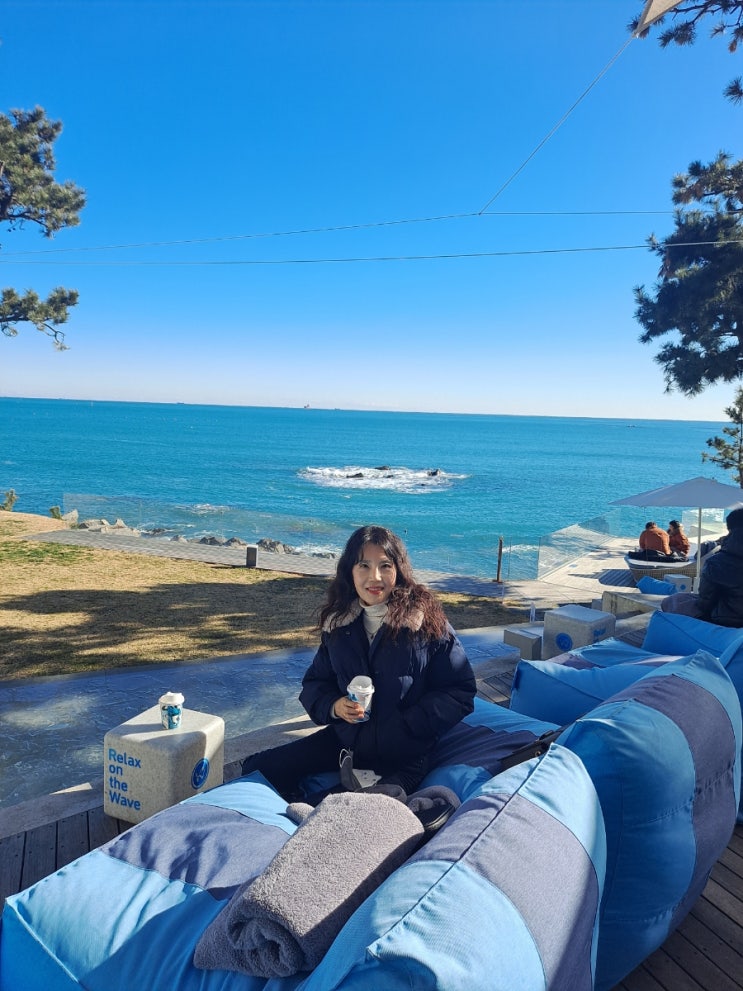  부산기장카페 웨이브온커피 기장오션뷰 카페
