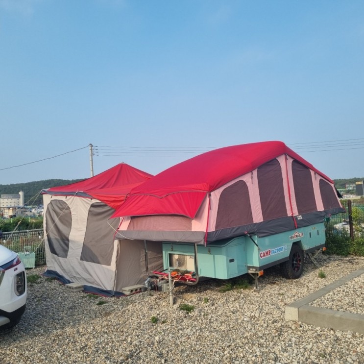 트레일러 캠핑 을왕리 캠핑장,솔트캠핑장