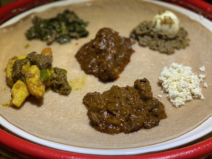 노량진 야마레치 에티오피아에서 오랜만에 먹는 인제라와 뜹스