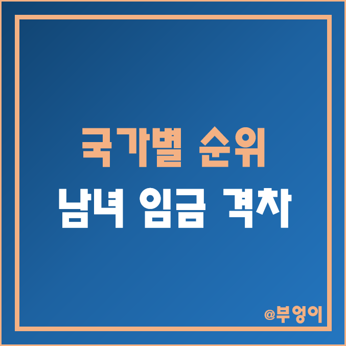 국가별 남녀 임금 격차 순위 (한국, 미국, 일본, 불가리아, 독일, 캐나다, 프랑스, OECD, EU 등 차이 비교) 국가별 남녀 임금 격차 순위 (한국, 미국, 일본, 불가리아, 독일, 캐나다, 프랑스, OECD, EU 등 차이 비교)