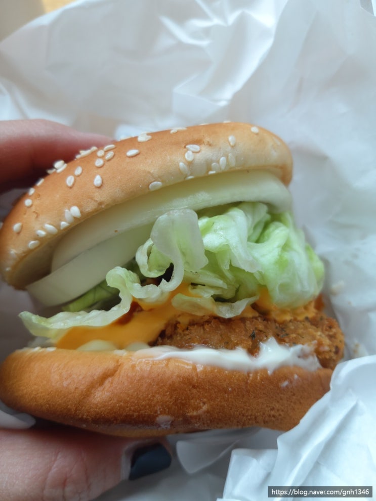  맘스터치 신제품 칠리새우버거 세트 순천금당점 에서 누구보다 빠르게 맛봤다