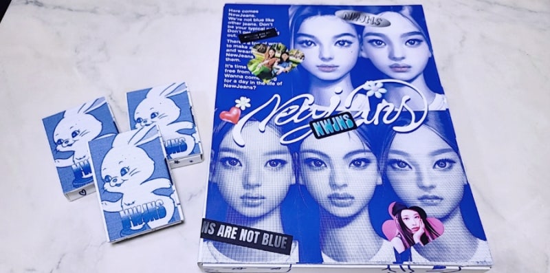 私の新しい推し活！NewJeans Bluebookアルバム（2）：Weverse A,B,C全3バージョン