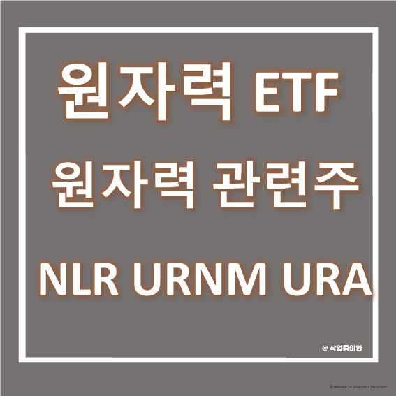 미국 원자력 ETF - NLR, URNM, URA 상세 분석 및 비교 (원자력 관련주, 우라늄 ETF, 우라늄 관련주)