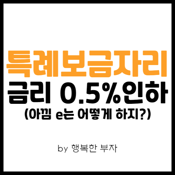  내 집 마련 이야기 18번째 - 특례보금자리론 금리 인하?! 웃어야 할지, 울어야 할지...