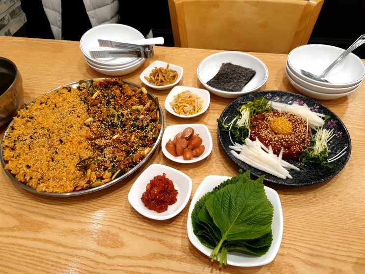  강릉 꼬막비빔밥 맛집 - 풍호맛뜨락 [꼬막비빔밥], [육회], [물회]