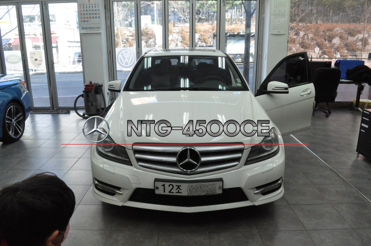  벤츠 C클래스 NTG-4500CE 전원불량 네비게이션 화면 블랙아웃 메인보드 고장수리 수원테크(수입차오디오수리 전문점)
