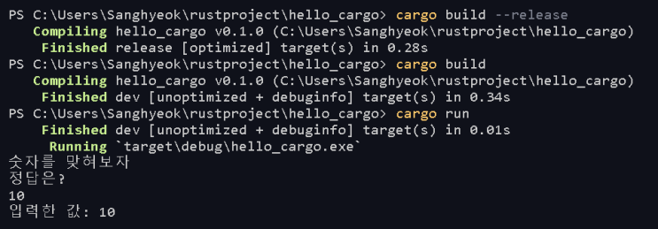  Flutter with Rust setup (2) - 변수 선언 , 입력, 비교