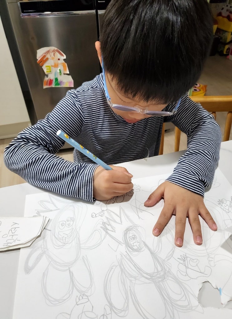  레인보우프렌즈 색칠 공부 그림 그리기