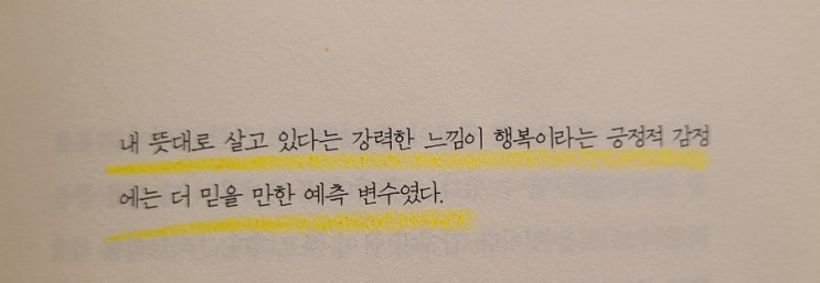 [인사이트 북클럽 19일차] 내 삶을 내 뜻대로 살고 있다는 강력한 느낌이 행복이다, 자기주도적인 삶의 방향키