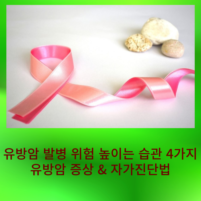 여성암 1위, 유방암 발병 위험 높이는 습관은 무엇? 유방암 증상, 자가진단법 꼭 알아두세요