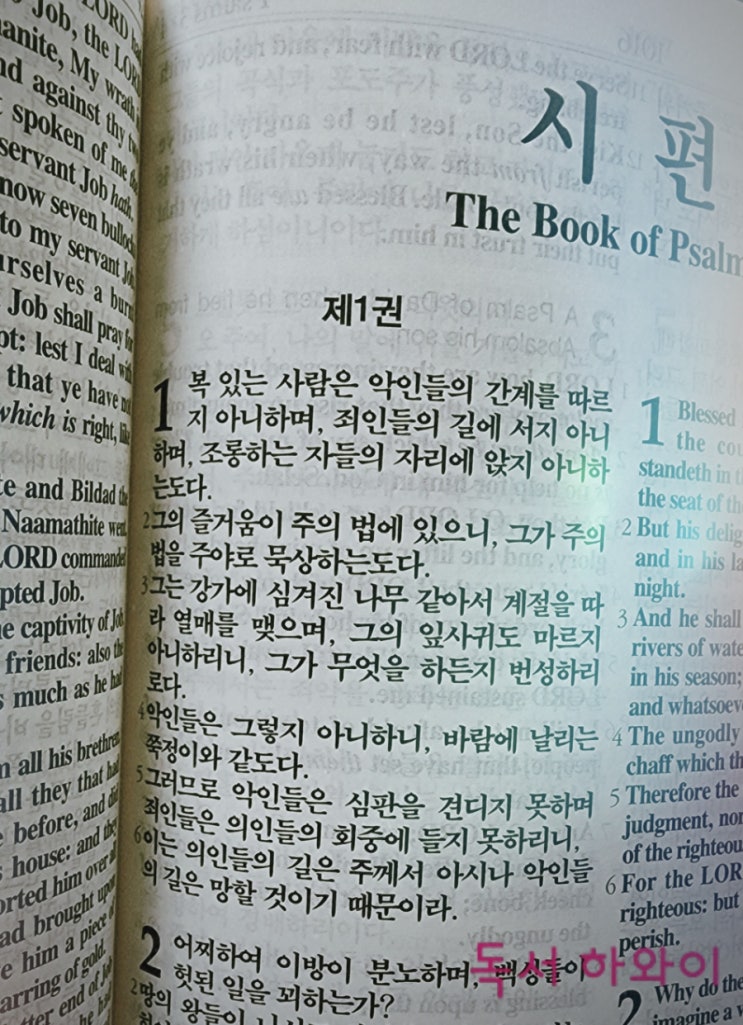 시편 제1권 1장 복 있는 사람 하나님나라 백성의 삶 시편 제1권 1장 복 있는 사람 하나님나라 백성의 삶
