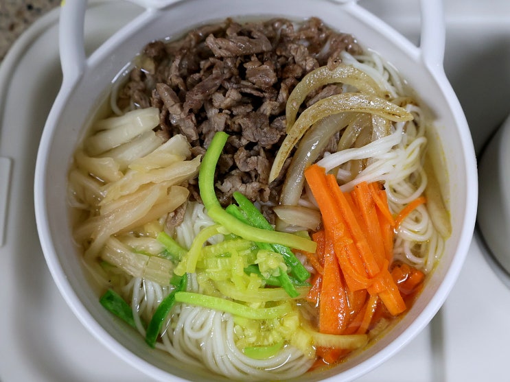  아기 잔치국수 만들기, 육수팩 활용한 30분 뚝딱 레시피