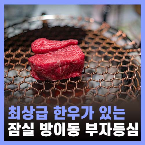  최상급 한우·와인을 프라이빗룸에서 - 잠실 방이동 고기집 부자등심 메뉴