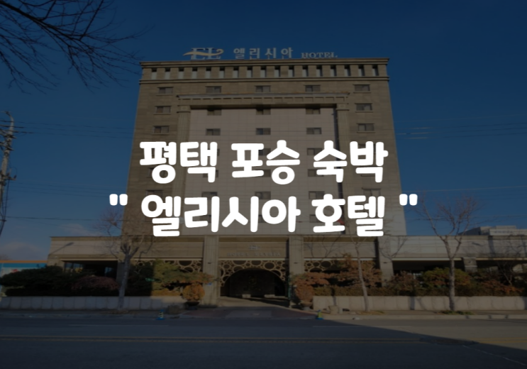  평택 호텔 엘리시아호텔 : 평택항 포승호텔 조식무료 숙박비