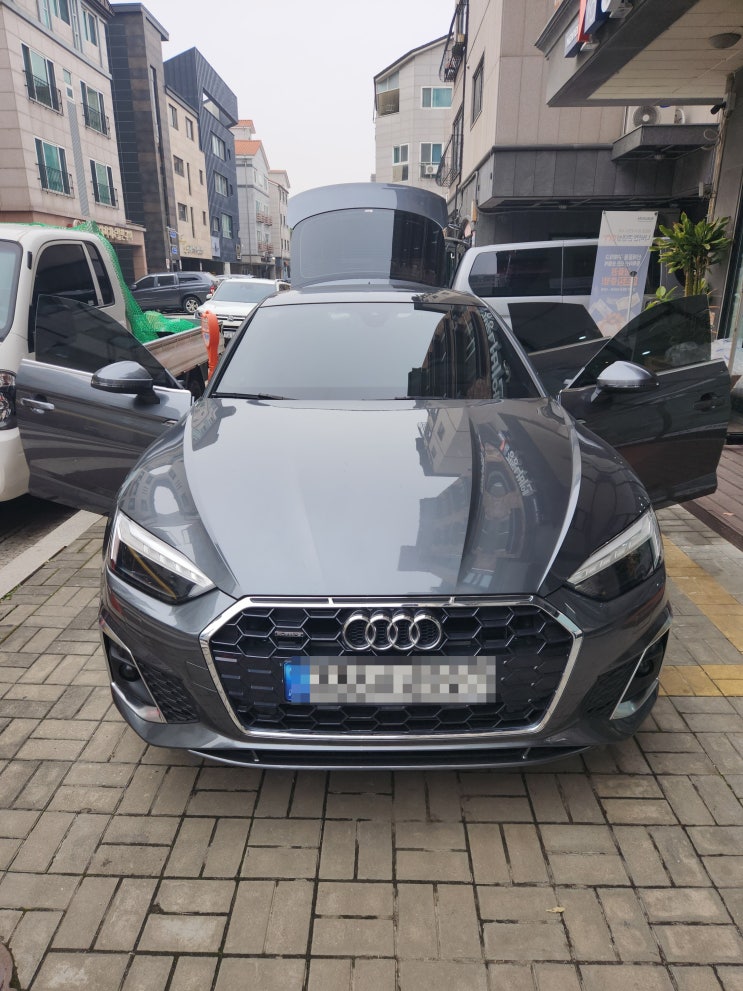  오산 동탄 아우디 A5 화재 냄새제거 실내크리닝 외부세차