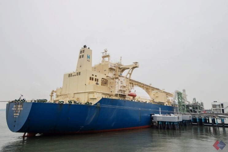  '세계최초' LNG선 5000항차 입항 달성한 한국가스공사 평택 LNG 생산기지