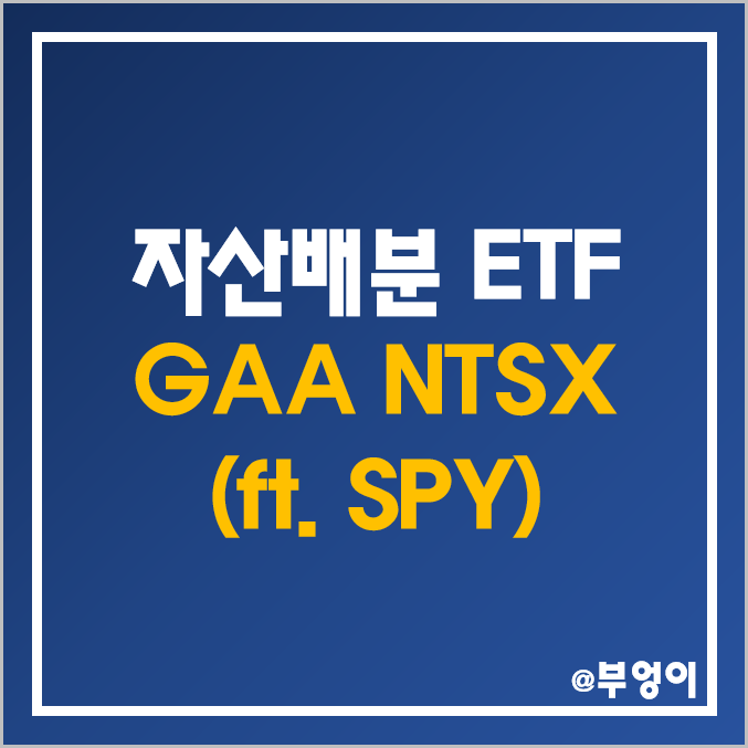 미국 자산배분 액티브 ETF - GAA, NTSX 주가 및 배당 수익률 (ft. SPY)